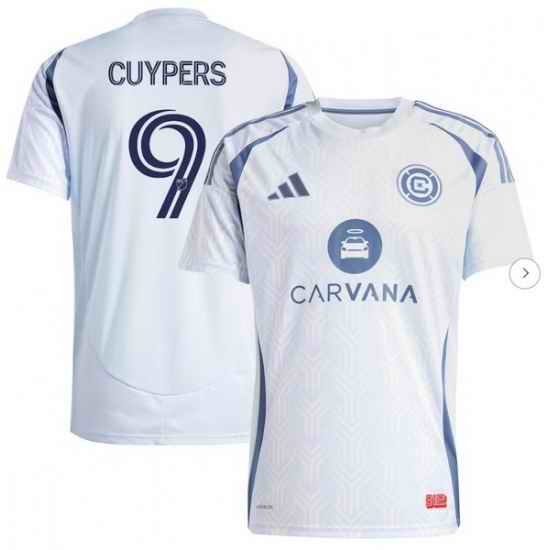 Men's Chicago Fire Hugo Cuypers adidas Light Blue 2025 The Municipal Kit Replica Player Jersey